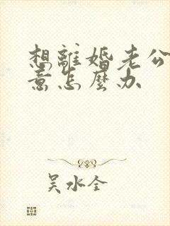 想离婚老公不愿意怎么办