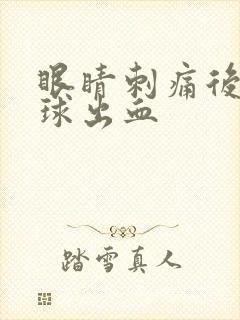 眼睛刺痛后白眼球出血