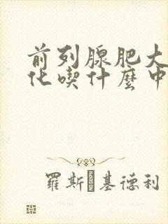 前列腺肥大伴钙化吃什么中药