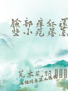 脸部痒红还起一些小疙瘩怎么办