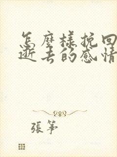 怎么样挽回一段逝去的感情