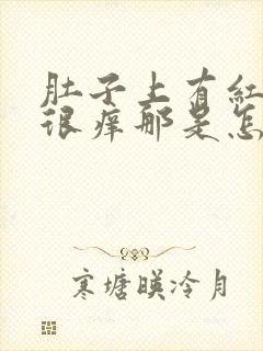 肚子上有红疙瘩很痒那是怎么回事