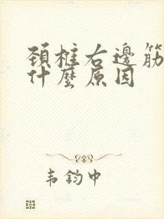 颈椎右边筋痛是什么原因