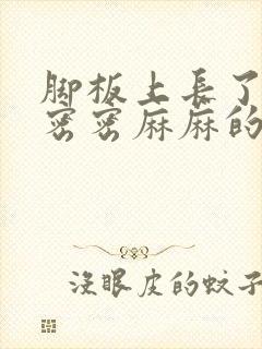 脚板上长了很多密密麻麻的小水泡