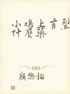 小鸡上有裂口用什么药