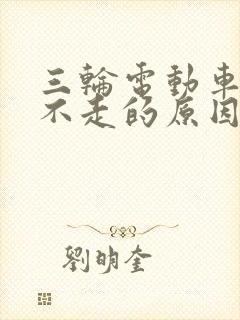 三轮电动车有电不走的原因及故障排除