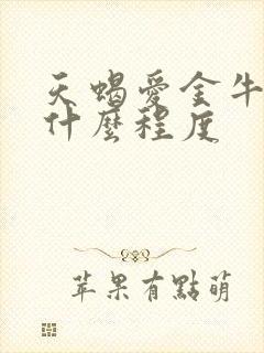 天蝎爱金牛女到什么程度