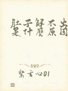 肚子解不出大便是什么原因