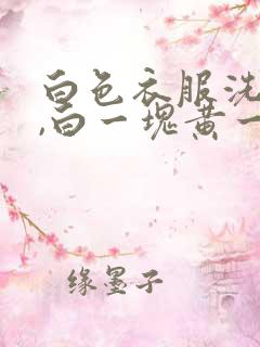 白色衣服洗花了,白一块黄一块怎么办