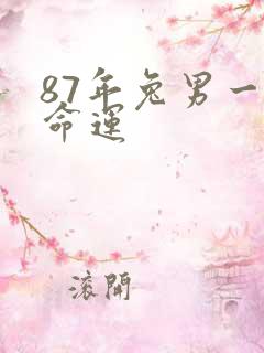 87年兔男一生命运