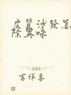 皮质沙发怎么去除异味