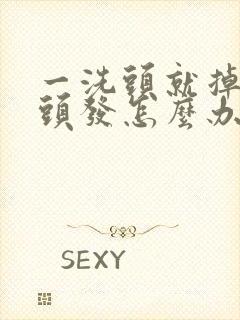 一洗头就掉很多头发怎么办