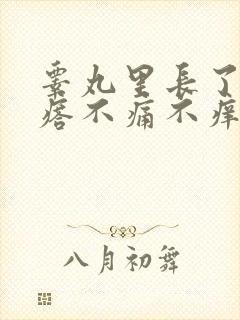 睾丸里长了硬疙瘩不痛不痒