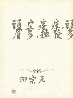 头皮瘙痒,头皮屑多,掉发多油怎么办?