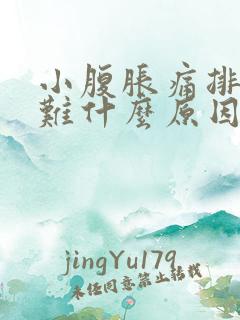 小腹胀痛排便困难什么原因