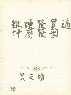 粗硬发质适合烫什么发型