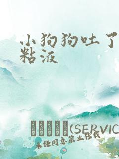 小狗狗吐了白色粘液