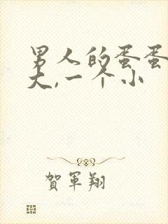 男人的蛋蛋一个大,一个小