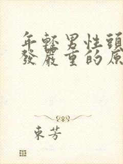 年轻男性头顶掉发严重的原因