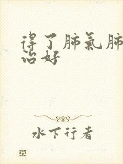 得了肺气肺怎么治好