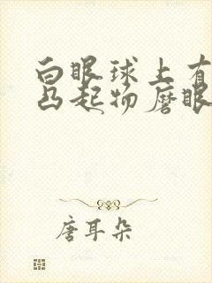 白眼球上有白色凸起物磨眼睛