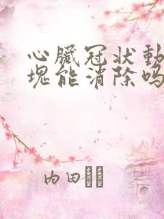 心脏冠状动脉斑块能消除吗