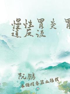 慢性胃炎 胃食道反流