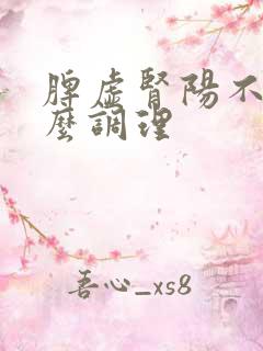 脾虚肾阳不足怎么调理