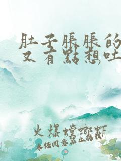 肚子胀胀的然后又有点想吐是怎么回事