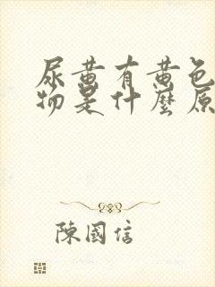 尿黄有黄色分泌物是什么原因