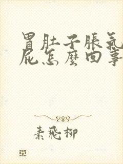 胃肚子胀气老放屁怎么回事