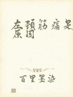 左颈筋痛是什么原因