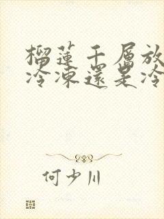 榴莲千层放冰箱冷冻还是冷藏