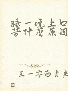 睡一晚上口干口苦什么原因