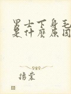 男士下身毛发多是什么原因