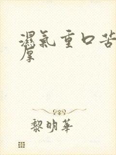 湿气重口苦舌苔厚