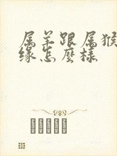 属羊跟属猴的姻缘怎么样