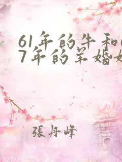 61年的牛和67年的羊婚姻怎样