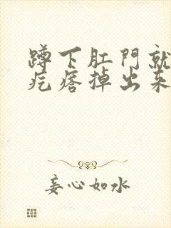 蹲下肛门就有肉疙瘩掉出来