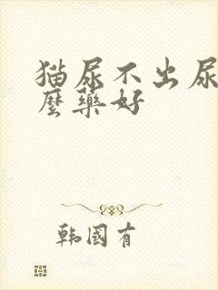 猫尿不出尿吃什么药好