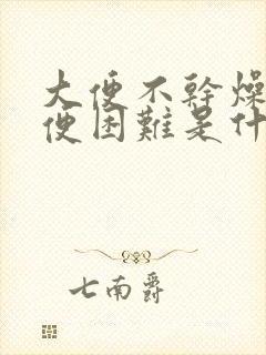 大便不干燥但排便困难是什么原因