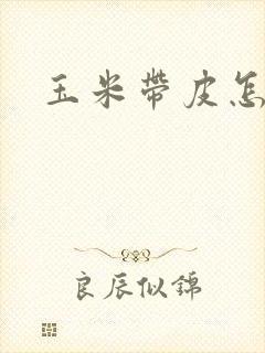 玉米带皮怎么煮