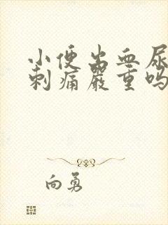 小便出血尿频尿刺痛严重吗