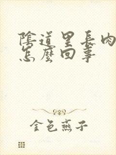 阴道里长肉刺是怎么回事