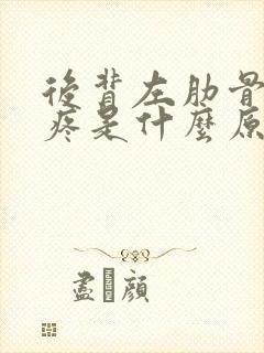 后背左肋骨左侧疼是什么原因