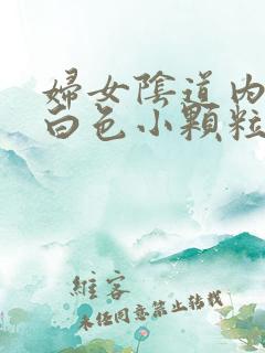 妇女阴道内出现白色小颗粒状的物体是什么