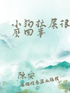 小狗拉屎很干怎么回事