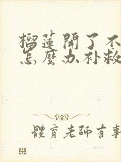 榴莲开了不够熟怎么办补救