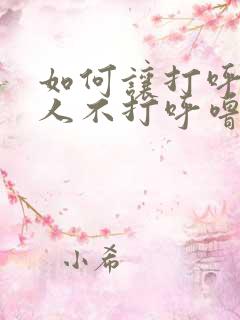 如何让打呼噜的人不打呼噜