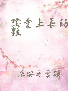 阴囊上长的小肉粒